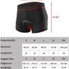 Moniss Calções cuecas para ciclismo masculinos respiráveis acolchoados em gel MTB bermudas para ciclismo