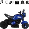 Moto Elétrica Infantil Azul Primeira Moto 6v com Luz Led e Música