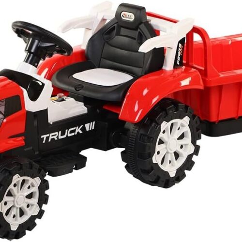 61tb4aLETjL._AC_SL1200_.jpg Bang Toys Trator Elétrico com Caçamba 12v Recarregável Vermelho