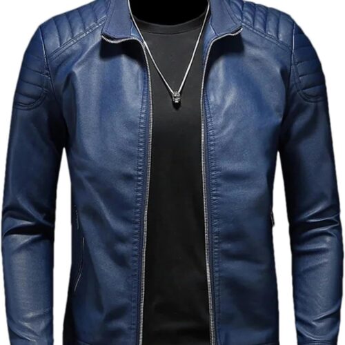 61thU17MqeL._AC_SL1500_.jpg Jaqueta masculina para motociclista primavera e outono, casual, lisa, de poliuretano, jaqueta masculina de couro