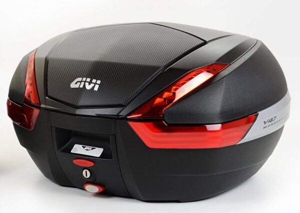 Bau Bauleto Monokey 47 Litros Tampa Abs Givi V47nn Vermelho