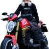 61vNbXyjfmL._AC_SL1280_.jpg Bang Toys - Moto Elétrica Infantil Lightning Rider 12V - com Rodas de Treinamento, Luzes de LED, Sons, Entrada USB/MP3, Bluetooth e Suspensão - Suporta até 30kg - Cor Vermelho