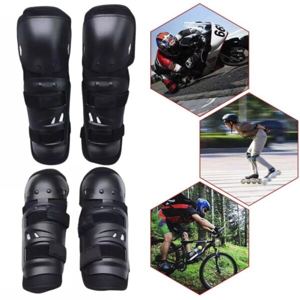 Kit Protetor Articulado para Motociclista – Serve Joelheira e Cotoveleira Anti-Impacto – Esportes Off-Road, Trilha e Motocross – Tamanho Único