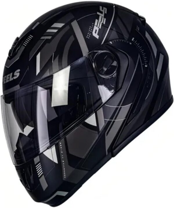 61waHh7QwKL._AC_SL1200_.jpg Capacete Articulável Moto Peels U-RB2 Dynamic Preto Fosco com Grafite 58