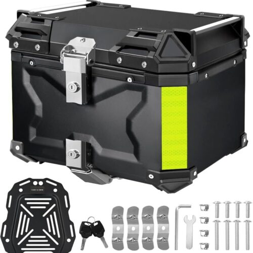 Baú para Moto 45L Super Adventure, Modelo Universal de Alto Volume, Bauleto Impermeável 45 Litros