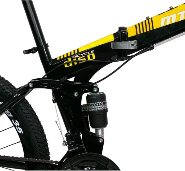 bicicleta dobravel mountain bike aro 26 suspensão duple freio a disco 21 marchas