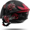 61x0tfrLfGL._AC_SL1200_.jpg CAPACETE ABERTO PRO TORK NEW LIBERTY 3 FLOWERS BRILHANTE VERMELHO TAM. 58 VIS. FUMÊ