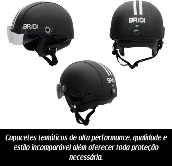 61ysM8thBFL._AC_SL1200_.jpg Capacete Coquinho Scooter Elétrica Bike Skate Patinete BR 101 Premium Viseira Cristal