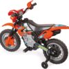 Moto Elétrico Infant Motocross Xplast Preto/Vermelho