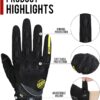 71-xt9OM2rL._AC_SL1500_.jpg BORLENI Luvas de motociclismo, tela sensível ao toque, luvas de dedo inteiro, motocross, corrida, bicicleta, esportes ao ar livre para mulheres e homens
