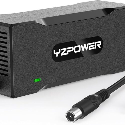 Carregador rápido de 42V 2A para scooter elétrica e Hoverboard – Compatível com Segway ES1 ES2 ES4 E45 F65 F40 F30 D28 D40 para Spin, Skip, Bird, Lime – Carregador de bateria de íon de lítio de 36 V