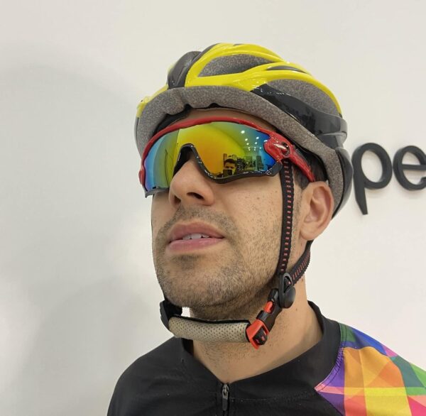 7163TfuFMbL._AC_SL1500_.jpg Óculos de Sol Esportivo Espelhado Mtb Speed Kit 2 Unidades