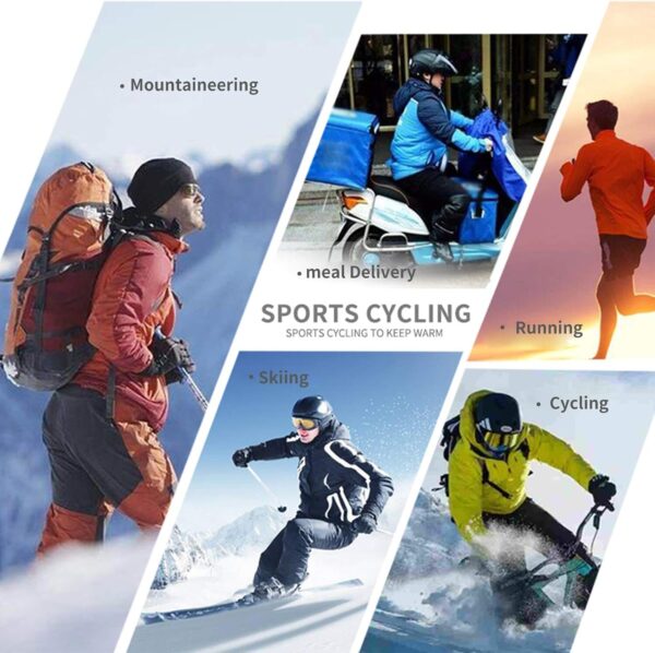 Luvas Quentes de Inverno para Homens e Mulheres - Antivento com Toque Táctil Corrida Ciclismo Moto Dirigir Caminhada Esqui