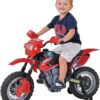 Moto Elétrico Infant Motocross Xplast Preto/Vermelho
