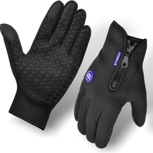 718FGa5LpYL._AC_SL1200_.jpg Par de Luvas Térmicas Touch Screen Semi-Impermeáveis para Motoqueiro | Unissex e Resistente ao Frio e Chuva | Ideal para Motoboy, Motociclista, Ciclista, Bike, Delivery e Uso Diário