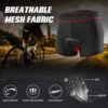 Moniss Calções cuecas para ciclismo masculinos respiráveis acolchoados em gel MTB bermudas para ciclismo