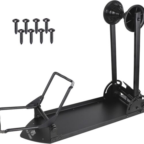 BIKEHAND Fat Elétrica E da bicicleta da bicicleta do pneu andar montado dobrável suporte Estacionamento Rack - para Mountain e Road Bike Indoor Outdoor Nook Garagem Arrecadação - Max Largura do pneu 5"