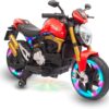 71EPvB9vPjL._AC_SL1500_.jpg Bang Toys - Moto Elétrica Infantil Lightning Rider 12V - com Rodas de Treinamento, Luzes de LED, Sons, Entrada USB/MP3, Bluetooth e Suspensão - Suporta até 30kg - Cor Vermelho