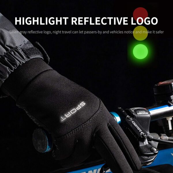 Luvas Quentes de Inverno para Homens e Mulheres - Antivento com Toque Táctil Corrida Ciclismo Moto Dirigir Caminhada Esqui