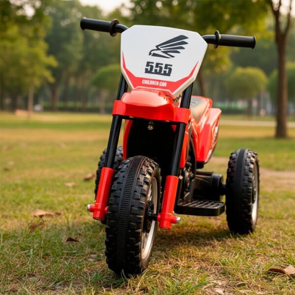 Mini Moto Elétrica Infantil CM-SHJ7011 6V Vermelha com Bateria Recarregável, 1 Motor, Plástico Resistente, para Diversão e Aventura das Crianças - Veículo El3tr1c0 para Pequenos Pilotos