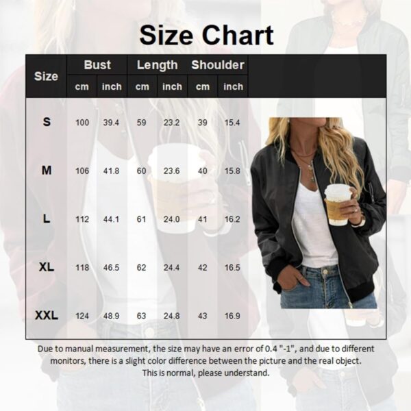 71GXWttVmqL._AC_SL1500_.jpg Jaqueta feminina bomber casual com zíper, leve, corta-vento com bolsos, cor lisa, P-2GG