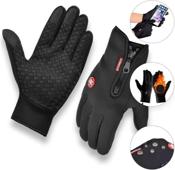 Luva Térmica para Motoqueiro Touch Screen e Corta-Vento para Frio e Viagens Presente para Motoboy e Ciclista Aniversário Festa de Ano Novo