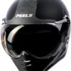 71QxG6PzKLL._AC_SL1500_.jpg Peels Capacete Aberto Moto com Queixeira Removível F-21 North Preto Fosco/Grafite 58