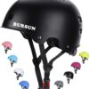 71R4TOozNJL._AC_SL1500_.jpg BURSUN Capacete De Bicicleta E Skate Para Crianças 5 A 8 Anos, Jovens Adultos 14 16 Scooter Multiesportiva Ajustável, Bicicleta, Patins, Patins Em Linha, Hoverboard, Longboard, 3 Tamanhos