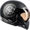 71R8C4YOWL._AC_SL1500_.jpg Peels Capacete Aberto Moto com Queixeira Removível F-21 North Preto Fosco/Grafite 58