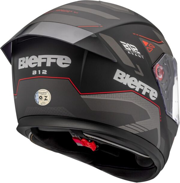 71TBKWaZKuL._AC_SL1500_.jpg Capacete Masculino Bieffe B12 Avant Preto Moto Aerofolio