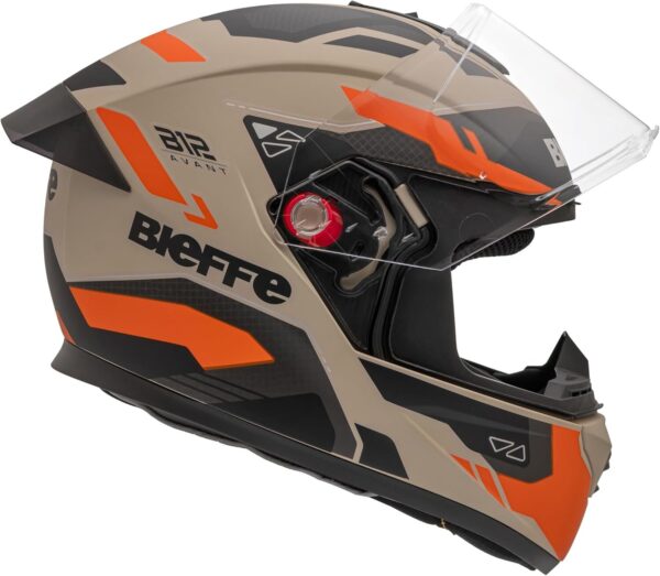 Capacete Bieffe B12 Avant Esportivo Areia Moto Aerofolio