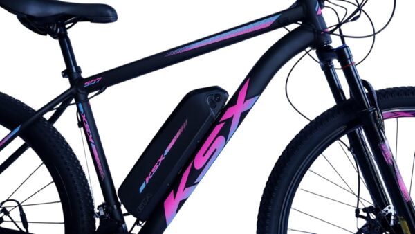 Bicicleta KSX Motor Elétrico 350W 21V Câmbio Especial S. Com Pedal Assistido Aro 29 Quadro Alumínio