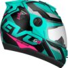 71VpT-fEVhL._AC_SL1200_.jpg CAPACETE FECHADO PRO TORK EVOLUTION 788 G8 EVO FOSCO VERDE TURQUESA - PINK TAM. 58