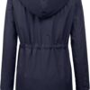 LOMON Casaco de chuva feminino impermeável, com capuz, forrado, corta-vento, jaqueta de viagem P-2GG