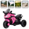 Moto Elétrica Infantil Triciclo com Controle Remoto para Crianças, Bateria 6V Recarregável e Farol, Brinquedo Veículo para Meninos e Meninas Passeio Divertido