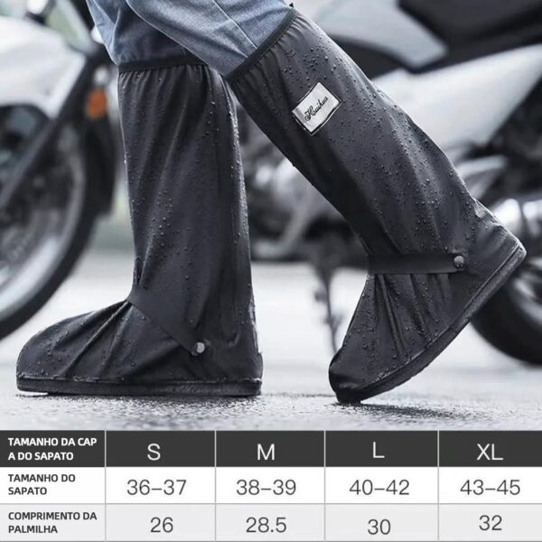 71eANZdlhbL._AC_SL1500_.jpg Botas de Chuva Bota Polaina Para Chuva Capa Chuva para Sapato Bota de Chuva Motoqueiro Adulto Unissex Impermeável Para Motociclista-FBA