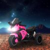 Moto Elétrica Infantil Triciclo com Controle Remoto para Crianças, Bateria 6V Recarregável e Farol, Brinquedo Veículo para Meninos e Meninas Passeio Divertido