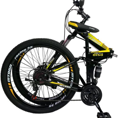 bicicleta dobravel mountain bike aro 26 suspensão duple freio a disco 21 marchas
