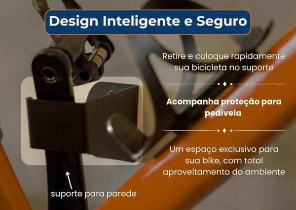 71mWVWWeJL._AC_SL1500_.jpg Suporte para Bicicleta Parede TL PRO Apoio Horizontal Bike Feito em Aço Resistente e Durável