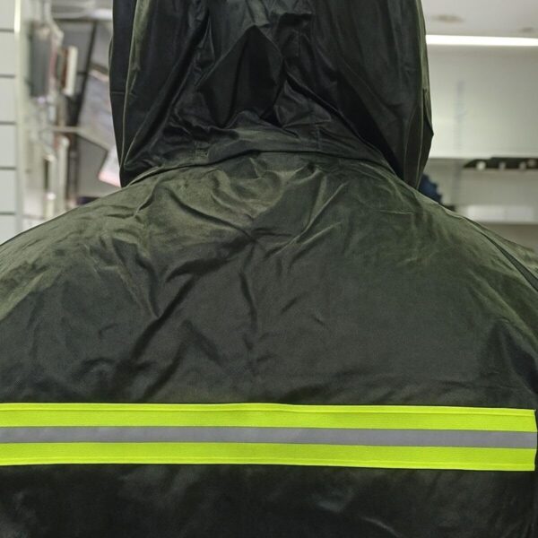 Capa De Chuva Com Capuz Impermeável Motoqueiro Proteção Contra Chuva