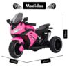 Moto Elétrica Infantil Triciclo com Controle Remoto para Crianças, Bateria 6V Recarregável e Farol, Brinquedo Veículo para Meninos e Meninas Passeio Divertido