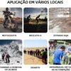 71v8Uoo2idL._AC_SL1500_.jpg Botas de Chuva Bota Polaina Para Chuva Capa Chuva para Sapato Bota de Chuva Motoqueiro Adulto Unissex Impermeável Para Motociclista-FBA