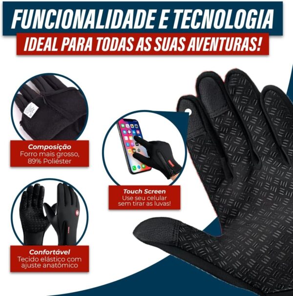71xOyf9hvhL._AC_SL1200_.jpg Luva Motoqueiro Térmica Impermeável Com Touch Screen Ciclista Moto Bike Bicicleta Motociclista Ajustável Inverno Chuva Frio Unisex