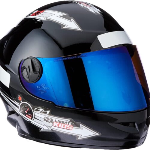 71y8PRSQNSL._AC_SL1500_.jpg CAPACETE FECHADO PRO TORK LIBERTY FOR KIDS SOLID PRETO TAM. 54 VIS. IRIDIUM