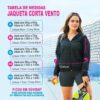 Jaqueta Feminina Corta Vento Impermeável com Forro e Capuz – Esportiva, Casual, Leve e Resistente à Água – Marca Lufran – Preta do P ao EG