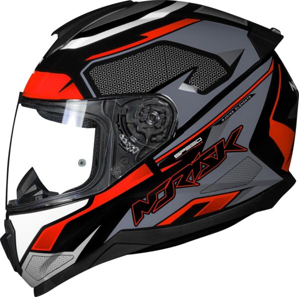 Capacete Masculino Norisk Razor Speedmax Preto Cinza Moto