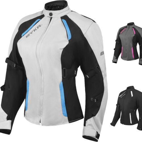BYKR Jaqueta feminina de motocicleta para mulheres, esportes motorizados, enduro, motociclista, aventura, CE, blindada, esportes motorizados, jaquetas protetoras