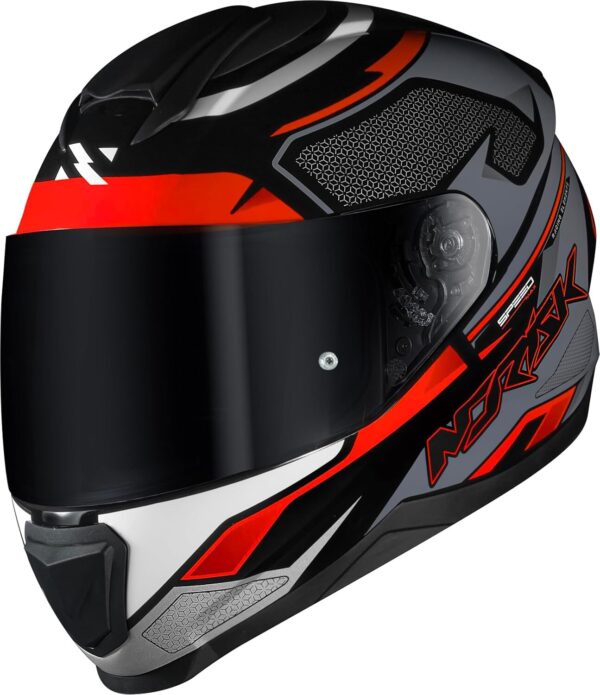 Capacete Masculino Norisk Razor Speedmax Preto Cinza Moto
