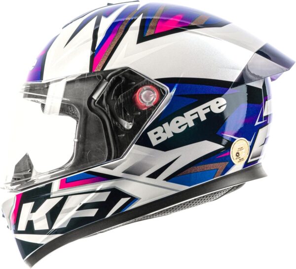 81cu2zzdRFL._AC_SL1500_.jpg Capacete Bieffe B12 Kf Branco + Viseira Espelhada Aerofolio