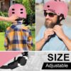 81pDKExpL5L._AC_SL1500_.jpg BURSUN Capacete De Bicicleta E Skate Para Crianças 5 A 8 Anos, Jovens Adultos 14 16 Scooter Multiesportiva Ajustável, Bicicleta, Patins, Patins Em Linha, Hoverboard, Longboard, 3 Tamanhos